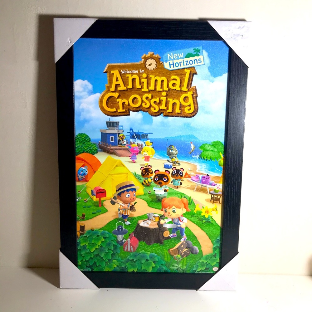 Animal Crossing Framed 19”x13” Wall Art